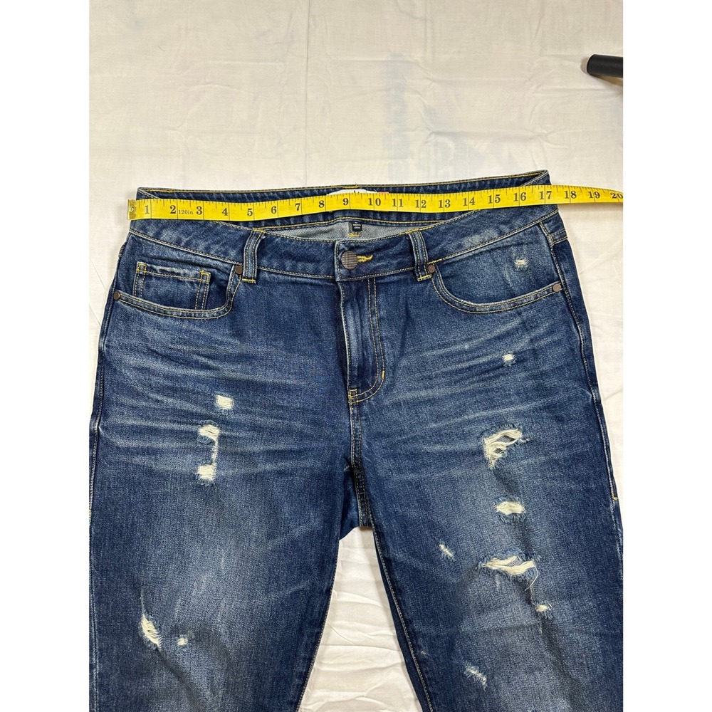 Cabi Jeans 100% BF Distressed Boyfriend Denim Blue Size 6 - Picture 8 of 9